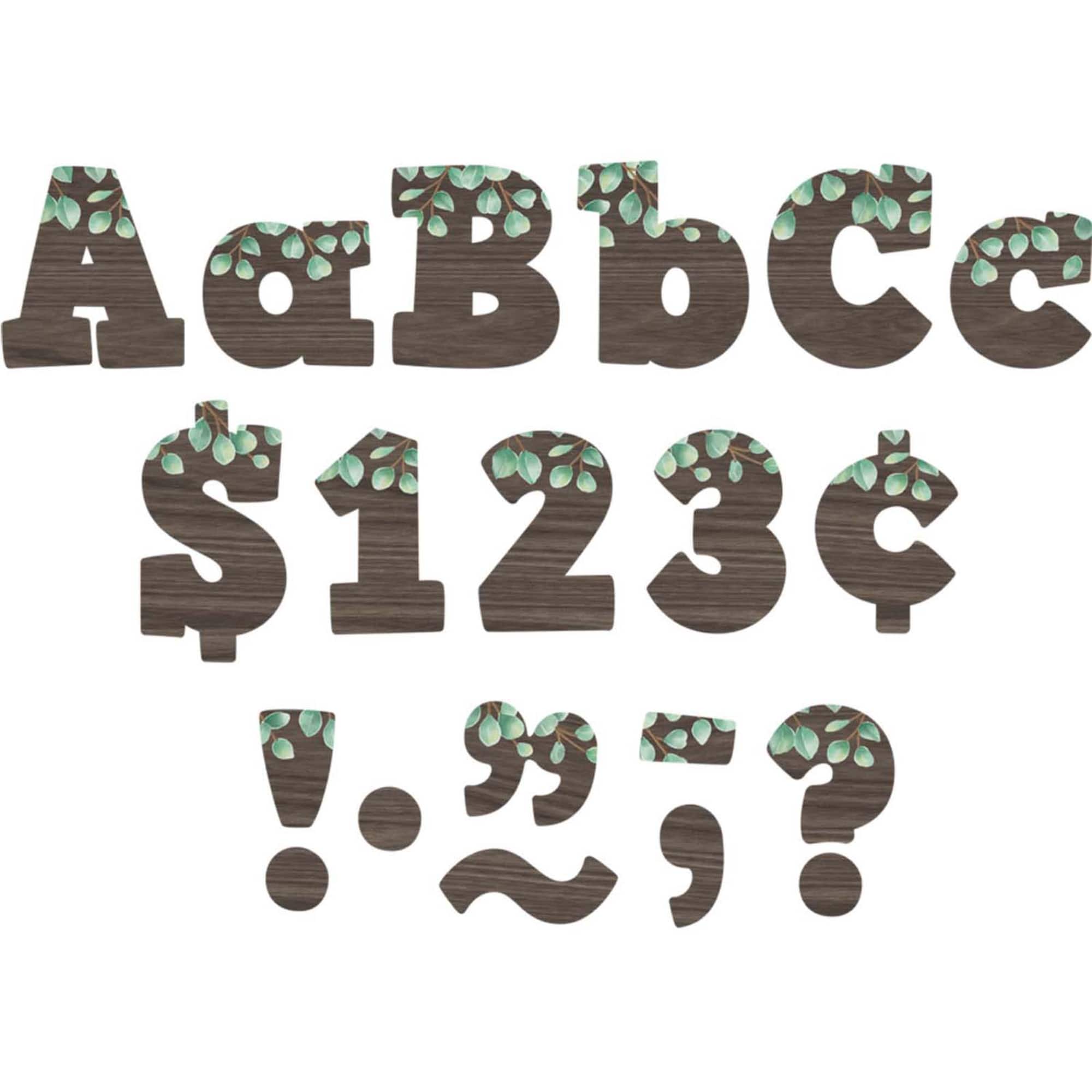 Teacher Created Resources Eucalyptus Bold Block Letters
